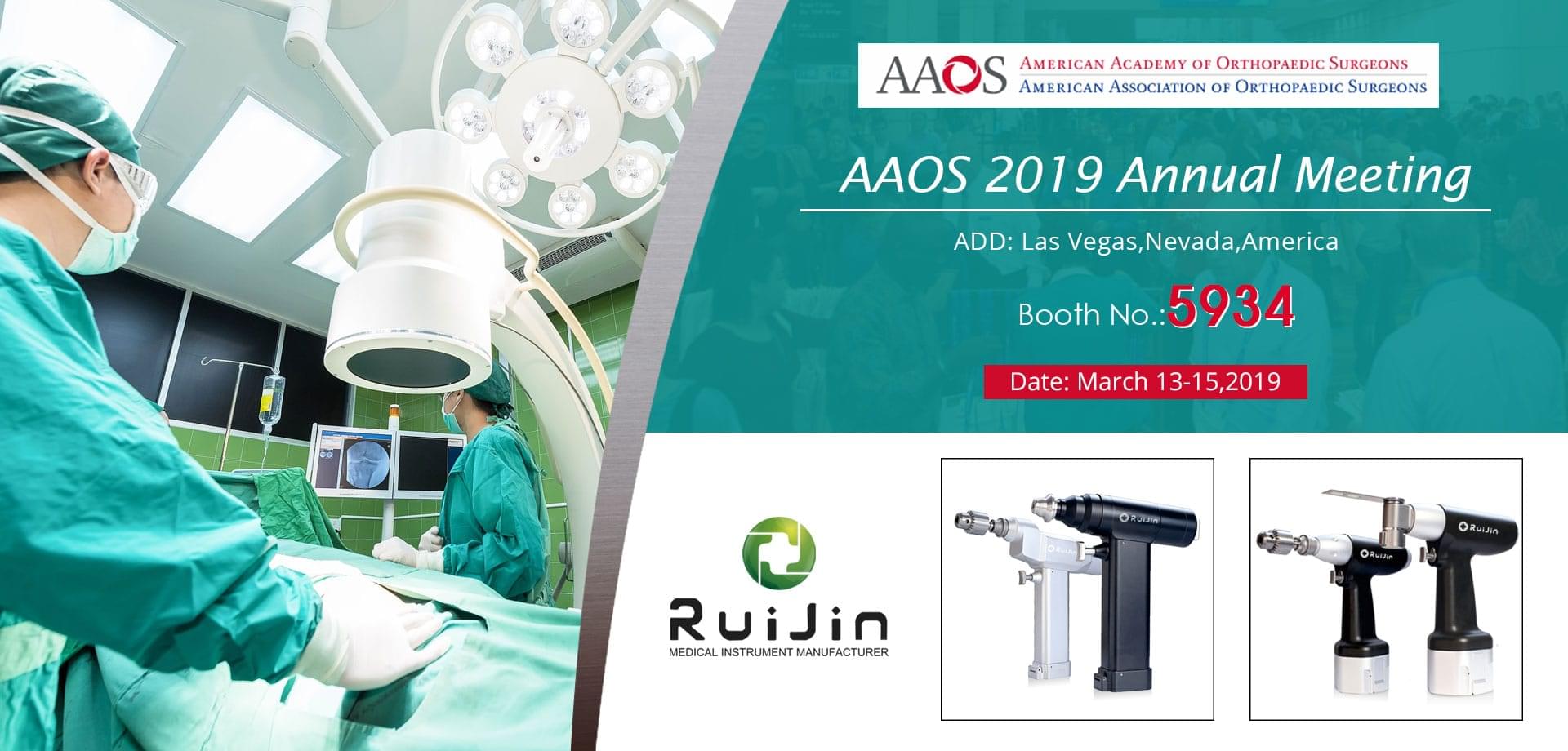 Visit Us at AAOS 2019 Annual Meeting-M